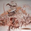 Mário Vitória, The return of the dream, 2010. Pastel seco sobre papel, 75x110cm.